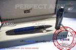 Perfect Replica AAA Montblanc Daniel Defoe Rollerball Pen Blue Barrel